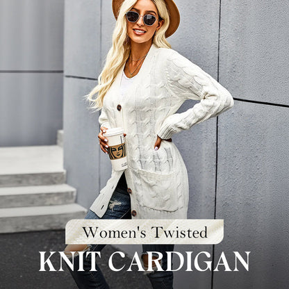 Lara Women's Cozy Knit Sweater – Midi-Length Comfort for Autumn 1