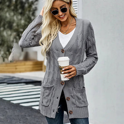 Lara Women's Cozy Knit Sweater – Midi-Length Comfort for Autumn 8
