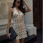Cream Polka Dot