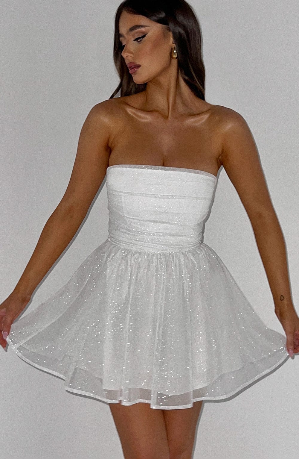 Lara Women's Tulle Mini Dress – Flared A-Line Elegance for Cocktail Events 5