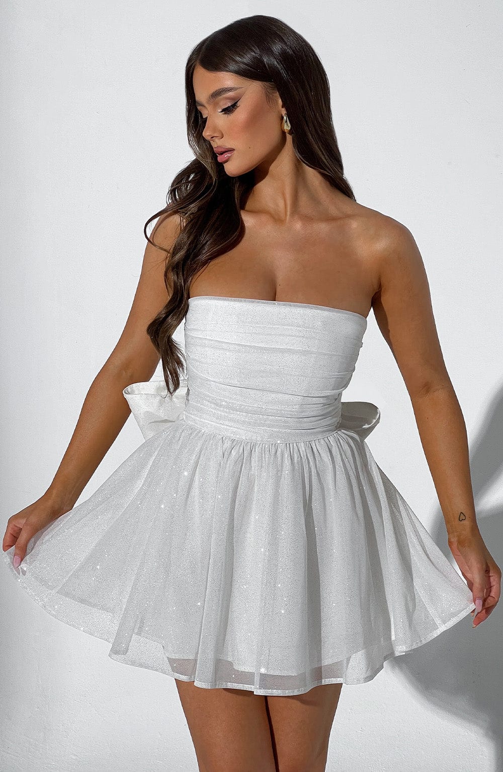 Lara Women's Tulle Mini Dress – Flared A-Line Elegance for Cocktail Events 7