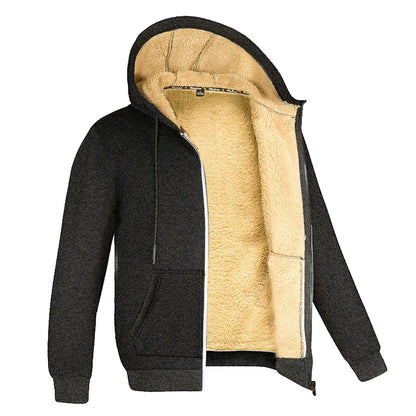 Larnex Unisex Hooded Lambswool Jacket – Thickened Warmth for Cold Weather 2