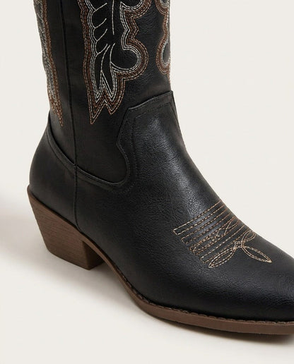 Lazaro Women's Western Knee High Boots – Embroidered Leather Stylish Comfort 6