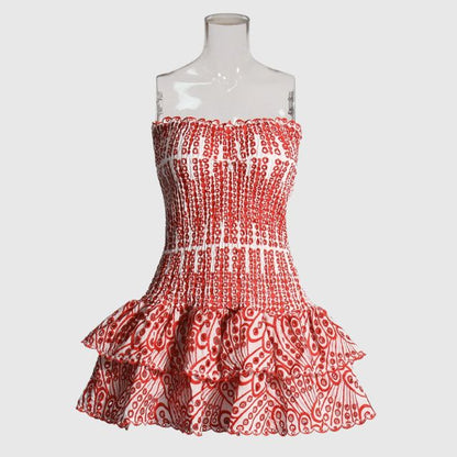 Liana Damen Bandeau Minikleid – Elegante Rüschen für Sommerliche Tage 11