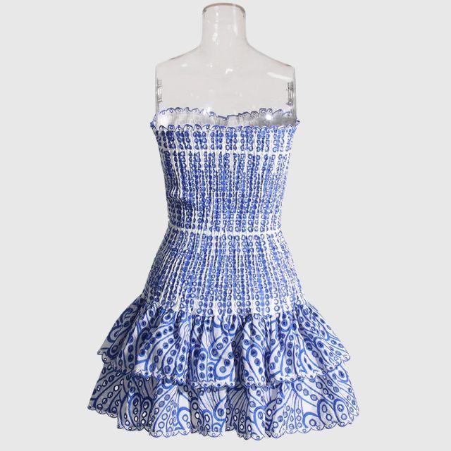 Liana Damen Bandeau Minikleid – Elegante Rüschen für Sommerliche Tage 6