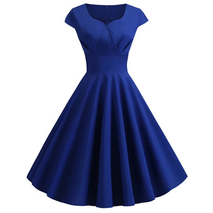 Lila Women's Summer Dress – Vintage V-Neck Midi for Stylish Comfort 7