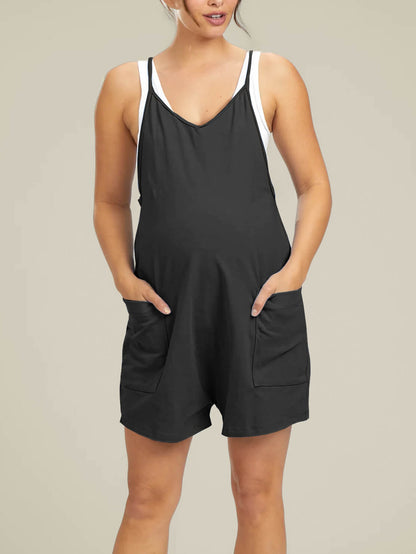 Liora Maternity Jumpsuit Shorts – Oversized Comfort for Pregnancy 0