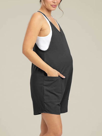 Liora Maternity Jumpsuit Shorts – Oversized Comfort for Pregnancy 1