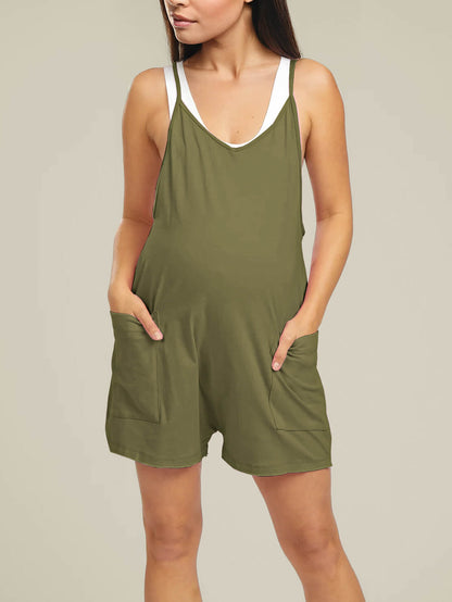 Liora Maternity Jumpsuit Shorts – Oversized Comfort for Pregnancy 11