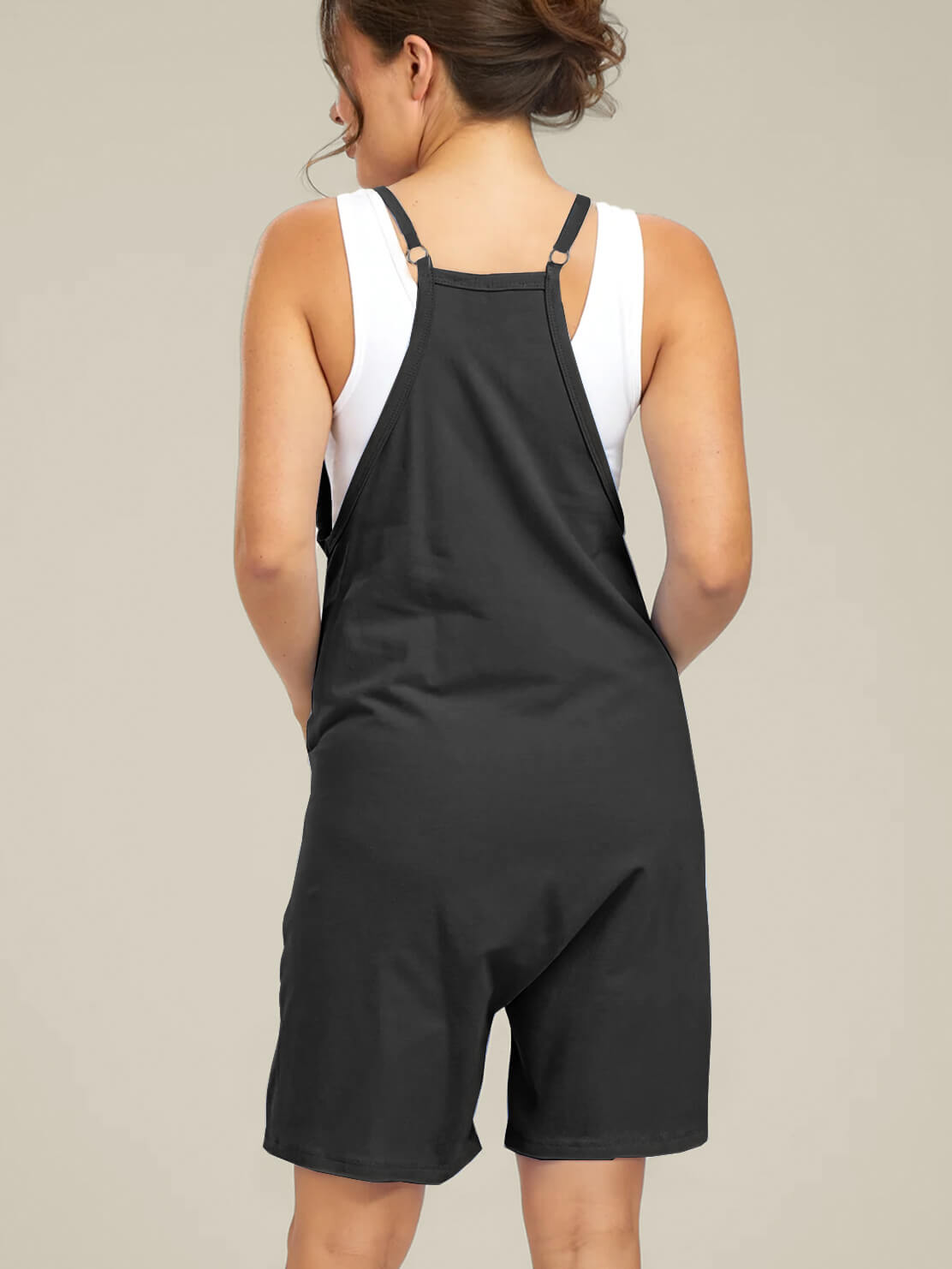 Liora Maternity Jumpsuit Shorts – Oversized Comfort for Pregnancy 2