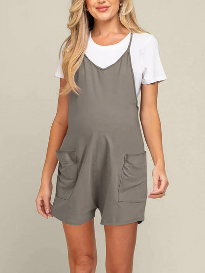 Liora Maternity Jumpsuit Shorts – Oversized Comfort for Pregnancy 4