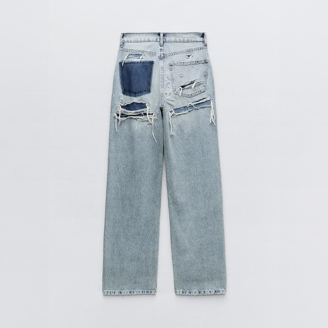 Liora Men's Baggy Jeans – Vintage Ripped Design for Casual Style 0