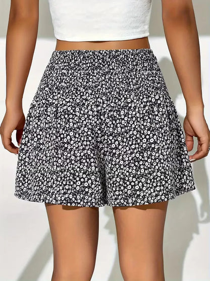 Liora Women's Casual Shorts – Floral High Waist with Comfortable Fit 1