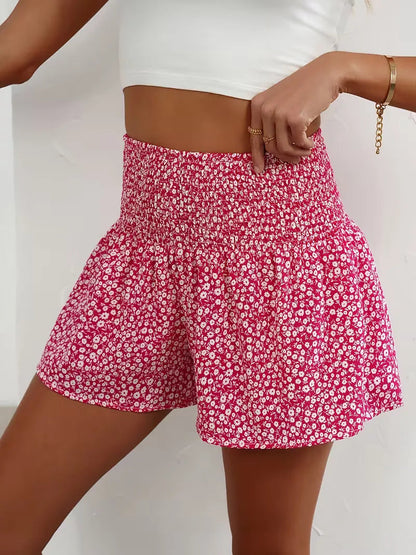 Liora Women's Casual Shorts – Floral High Waist with Comfortable Fit 11