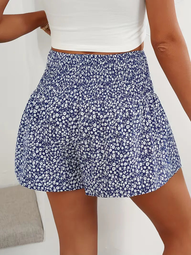 Liora Women's Casual Shorts – Floral High Waist with Comfortable Fit 5