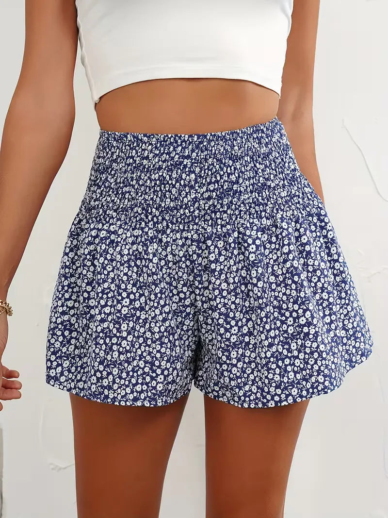 Liora Women's Casual Shorts – Floral High Waist with Comfortable Fit 8