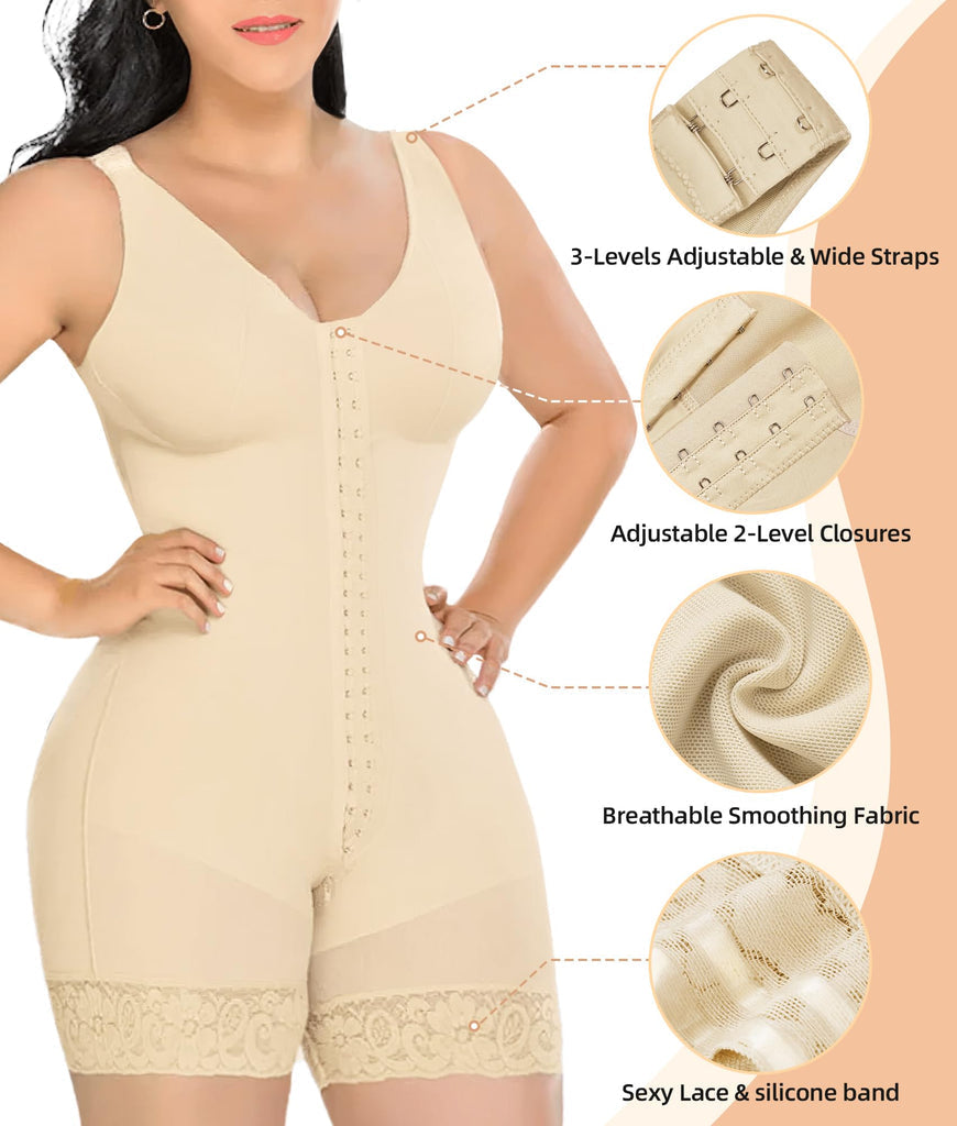 Liora Women's Compression Bodysuit – Sculpting Support for Postpartum Comfort 4