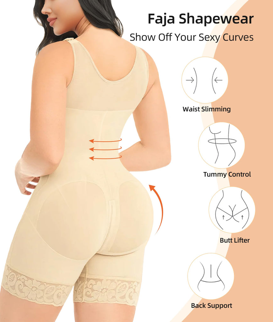 Liora Women's Compression Bodysuit – Sculpting Support for Postpartum Comfort 6
