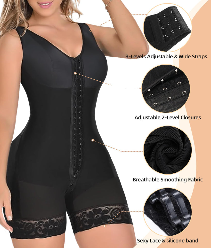 Liora Women's Compression Bodysuit – Sculpting Support for Postpartum Comfort 8
