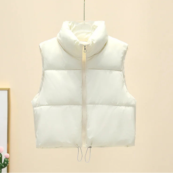 Liora Women's Cotton Down Vest – Cozy Sleeveless Layer for Winter 9