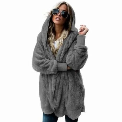 Liora Women's Fleece Cardigan – Reversible Warmth for Cozy Layering 6