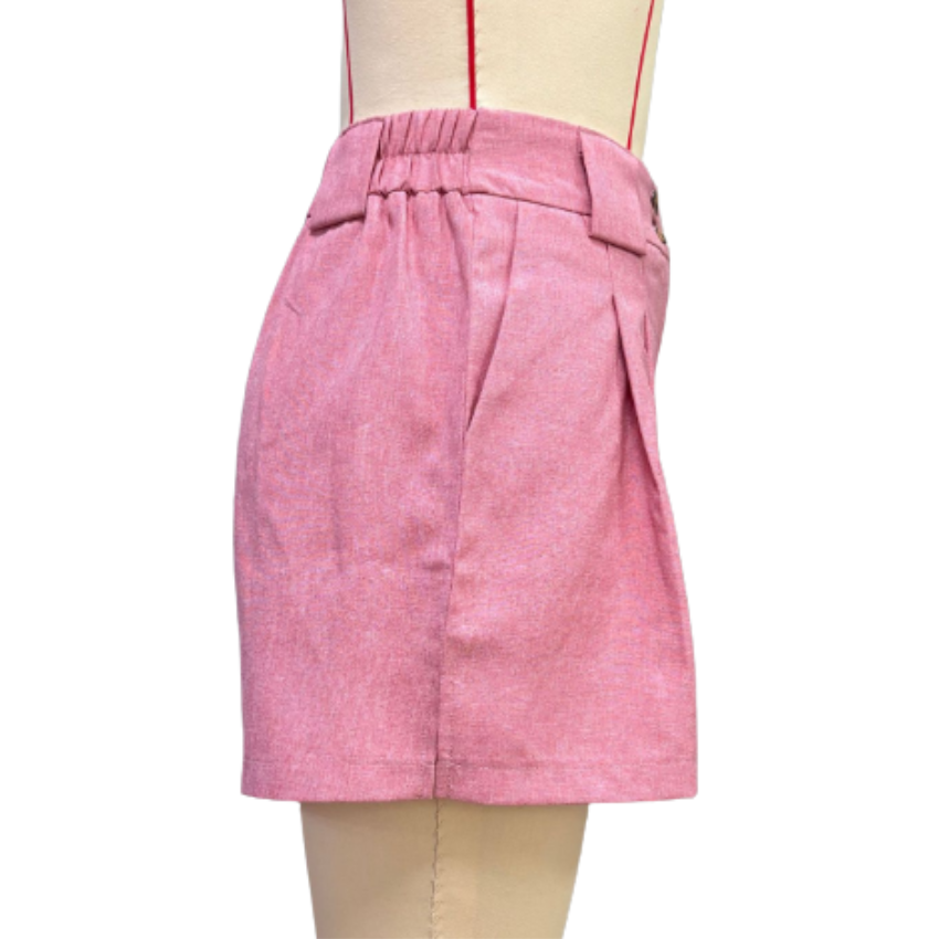 Liora Women's High Waist Shorts – Ribbed Texture for Effortless Summer Style 5