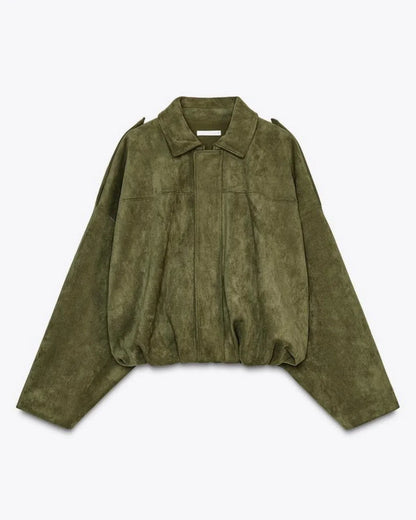 Liora Women's Jacket – Oversized Suede Comfort for Casual Style 0