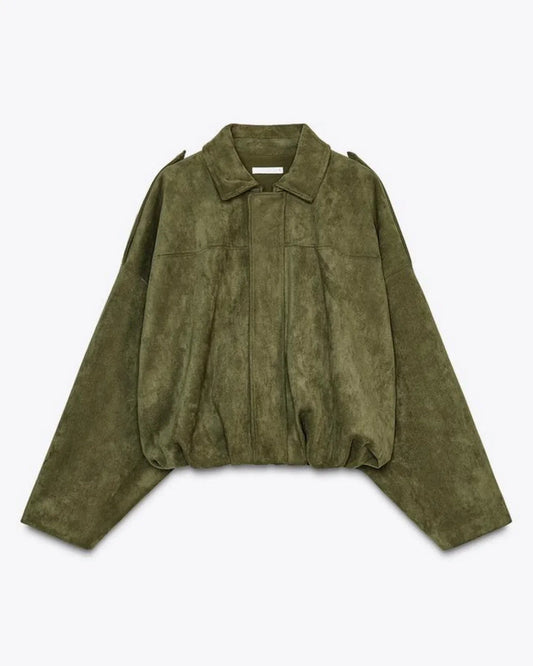Liora Women's Jacket – Oversized Suede Comfort for Casual Style 0