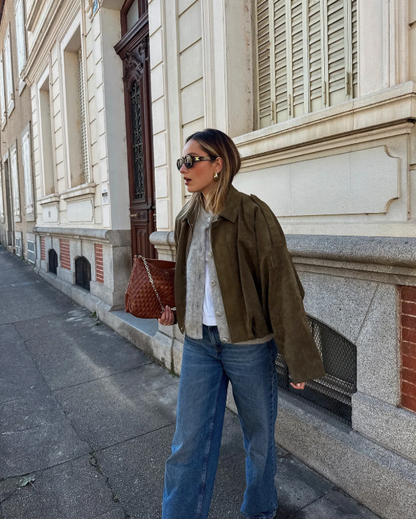 Liora Women's Jacket – Oversized Suede Comfort for Casual Style 6
