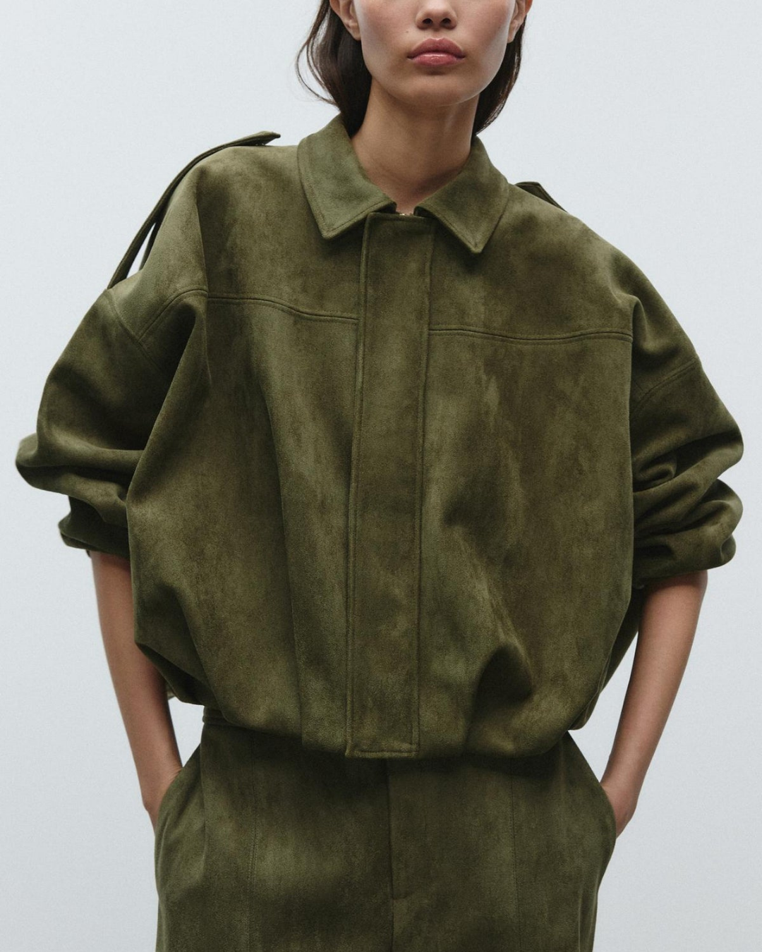 Liora Women's Jacket – Oversized Suede Comfort for Casual Style 7