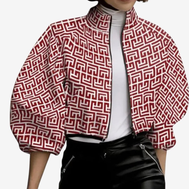 Liora Women's Jacket – Stylish Polka Dot Design for Versatile Wear 1