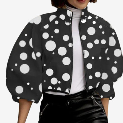 Liora Women's Jacket – Stylish Polka Dot Design for Versatile Wear 3