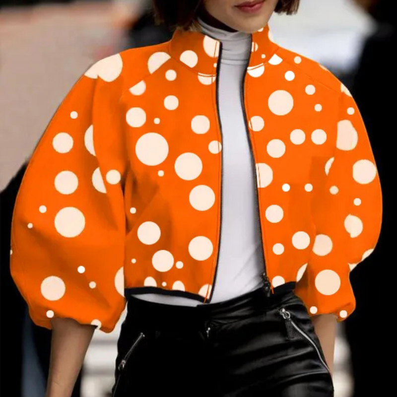 Liora Women's Jacket – Stylish Polka Dot Design for Versatile Wear 5