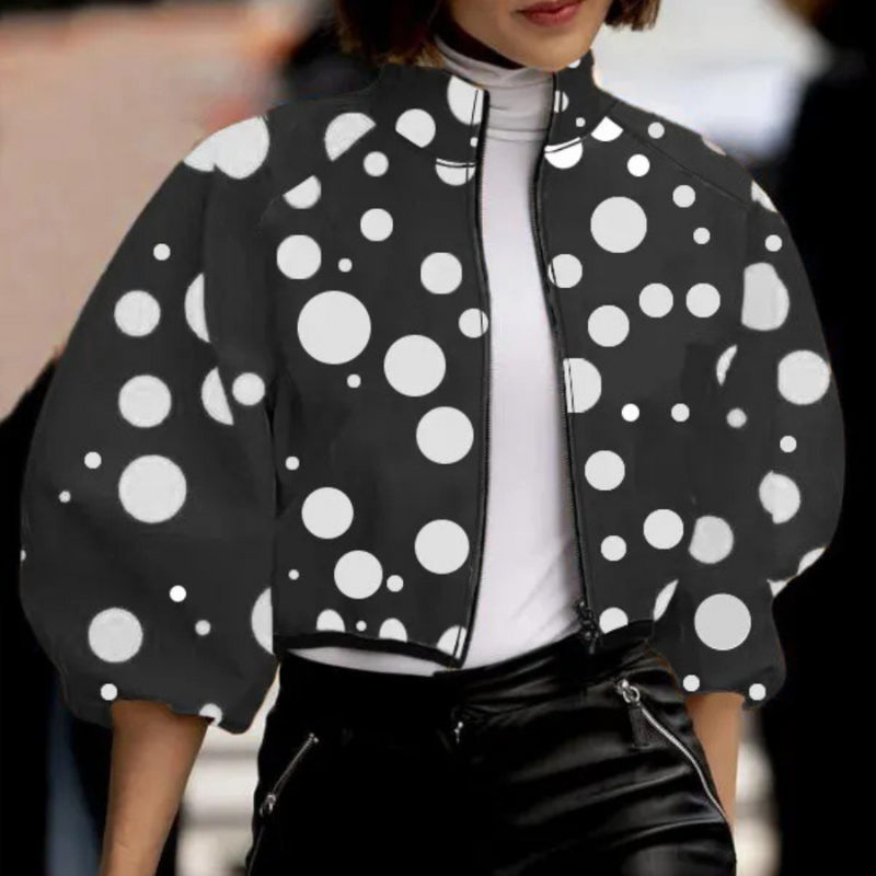 Liora Women's Jacket – Stylish Polka Dot Design for Versatile Wear 6