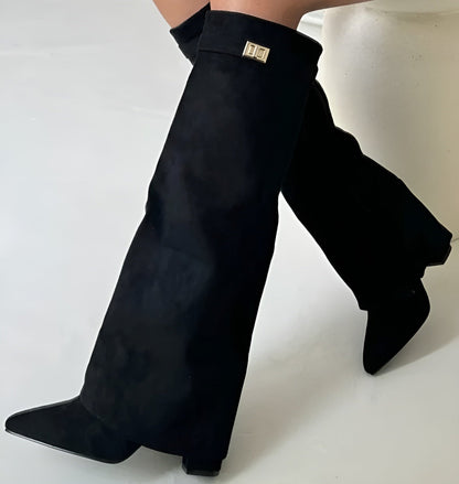 Liora Women's Knee-High Boots – Elegant Block Heel for Stylish Comfort 1