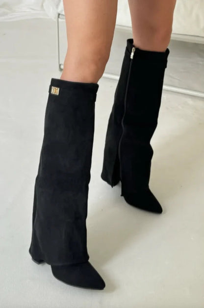 Liora Women's Knee-High Boots – Elegant Block Heel for Stylish Comfort 2