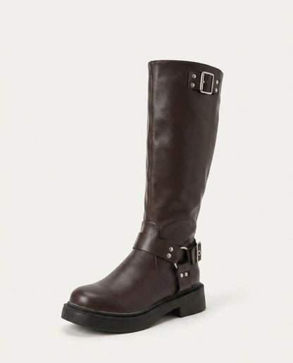 Liora Women's Knee High Boots – Block Heel Stylish Comfort 1