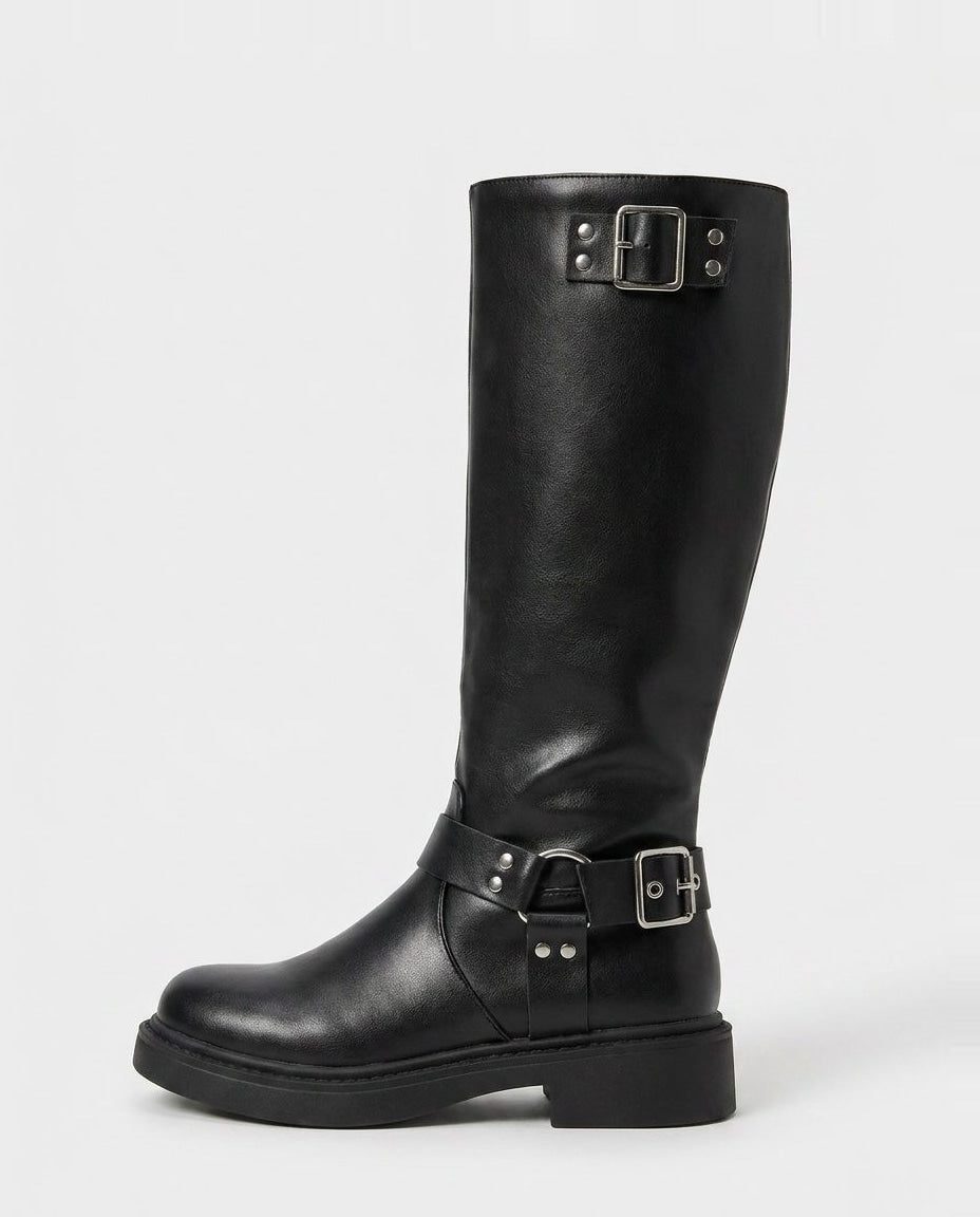 Liora Women's Knee High Boots – Block Heel Stylish Comfort 4