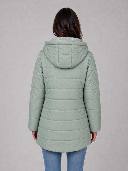 Liora Women's Longline Puffer Coat – Quilted Warmth for Winter Comfort 1