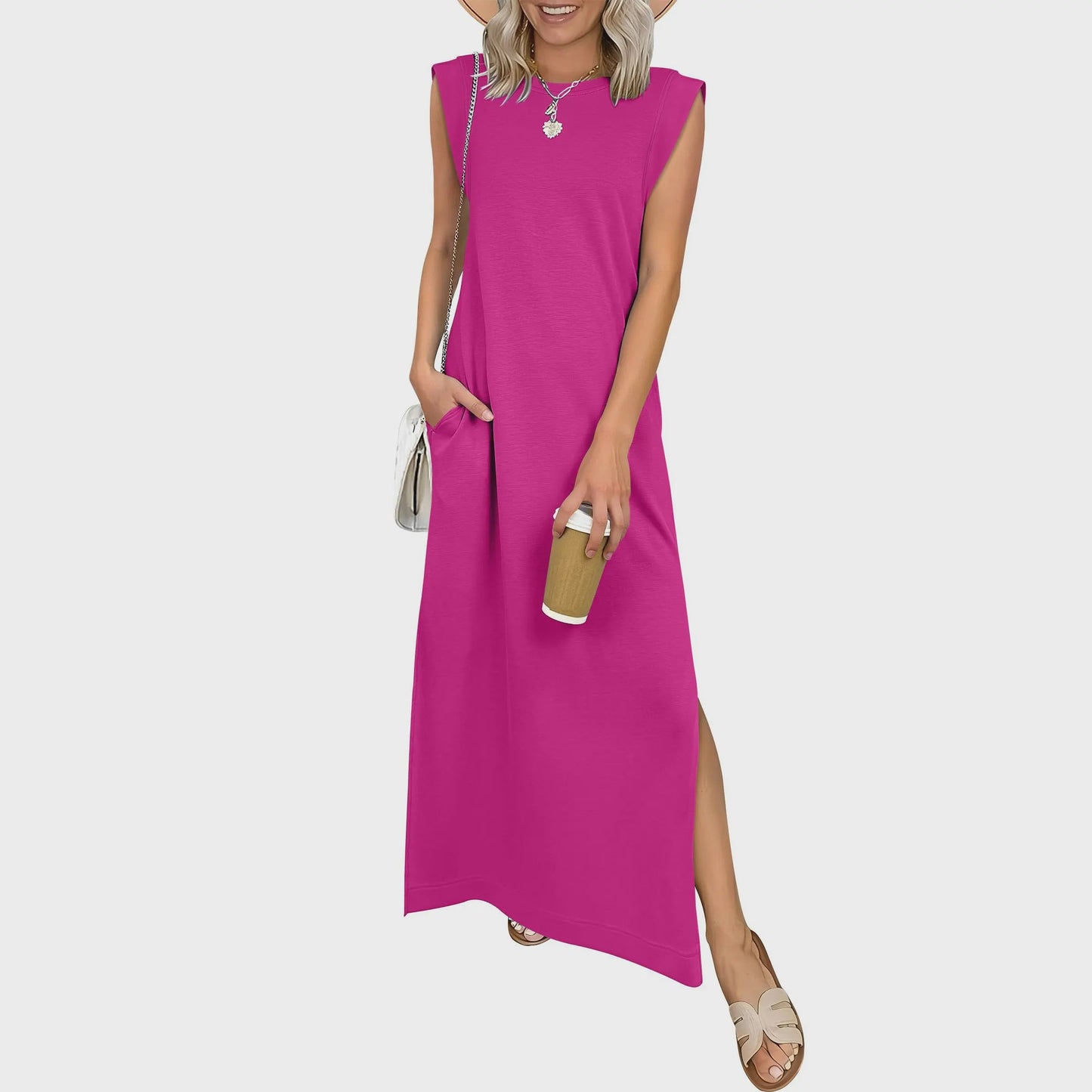 Liora Women's Maxi Dress – Comfortable Flowing Silhouette 10