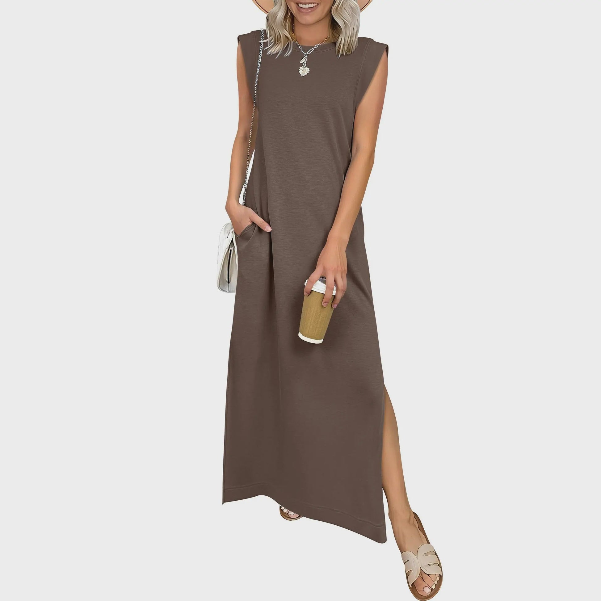 Liora Women's Maxi Dress – Comfortable Flowing Silhouette 12