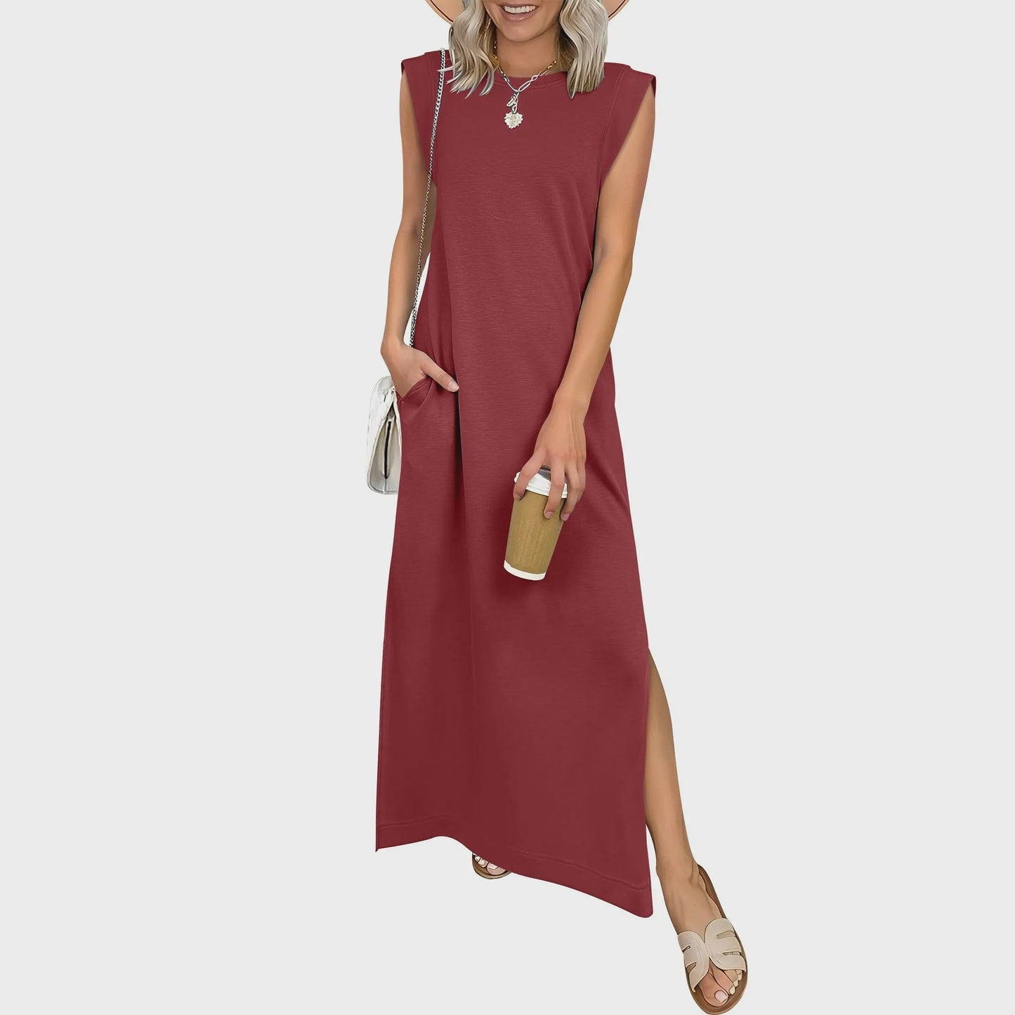 Liora Women's Maxi Dress – Comfortable Flowing Silhouette 14
