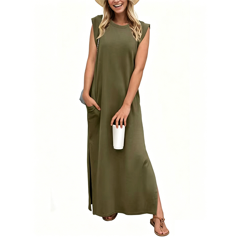 Liora Women's Maxi Dress – Comfortable Flowing Silhouette 8