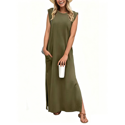 Liora Women's Maxi Dress – Comfortable Flowing Silhouette 8
