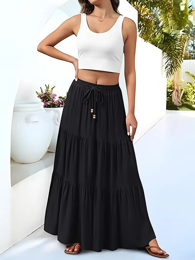 Liora Women's Maxi Skirt – Flowy Design for Effortless Summer Style 0