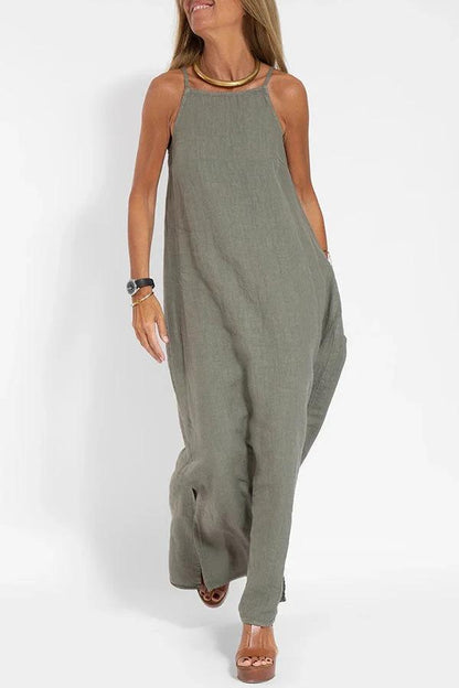 Liora Women's Off Shoulder Linen Dress – Lightweight Summer Comfort 2