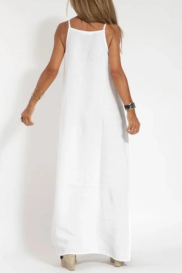 Liora Women's Off Shoulder Linen Dress – Lightweight Summer Comfort 8