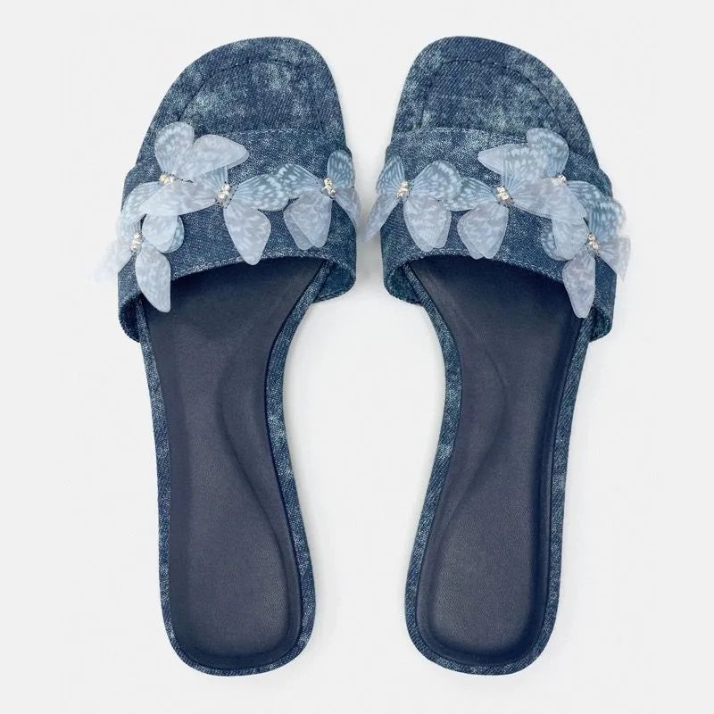 Liora Women's Sandals – Soft Denim Comfort for Casual Summer Wear 1