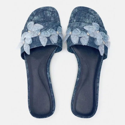 Liora Women's Sandals – Soft Denim Comfort for Casual Summer Wear 1