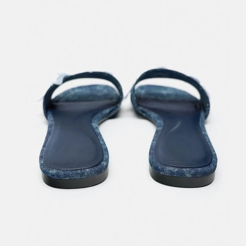 Liora Women's Sandals – Soft Denim Comfort for Casual Summer Wear 2
